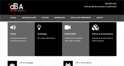 Desktop Screenshot of decibelaudio.ca